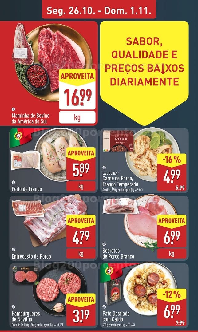 Antevisão Folheto ALDI Promoções de 26 outubro a 1 novembro